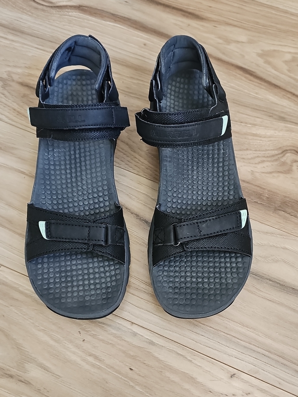Merrell Black Women’s Trail Sandals with Rugged Outsole